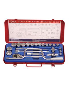 23-Piece Metric Socket Set - Genius Tools GS-424M4