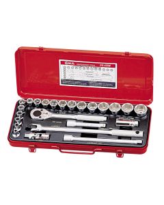 24-Piece Metric Socket Set - Genius Tools GS-425M