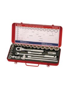 27-Piece Metric Socket Set - Genius Tools GS-427M