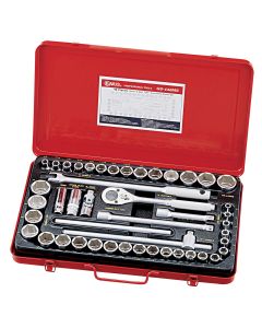 46-Piece Metric & SAE Socket Set - Genius Tools GS-446MS