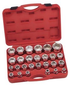 27-Piece Metric Socket Set - Durable CR-Mo Construction