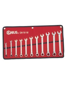 11-Piece Metric Ratcheting Wrench Set - Genius Tools