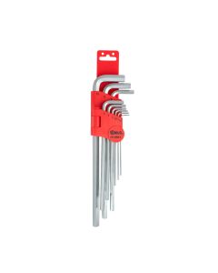 Premium Metric Hex Key Set - Durable S2 Steel, 9 Pieces