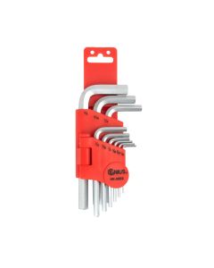 Premium SAE Hex Wrench Set - Durable S2 Steel, 9 Pieces