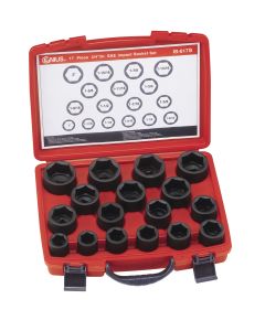 Genius Tools 17-Piece SAE Impact Socket Set - IS-617S