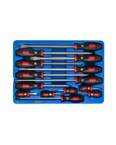 14-Piece Screwdriver Set: Slotted, Phillips & Posidriv