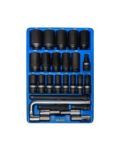 27-Piece SAE Impact Socket Set - Genius Tools MS-027S