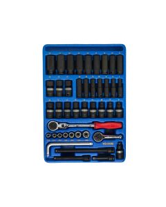 42-Piece Metric Impact & Star Socket Set - Genius Tools