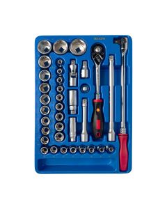 37-Piece Metric Socket Set - Genius Tools MS-437M