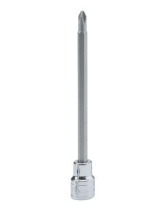 Genius Tools 1/2" Dr. No.2 Philips Bit Socket 80mmL - 408+1302