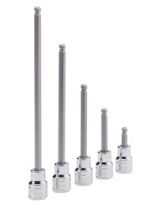 Genius Tools 1/2" Dr. 5mm Wobble Hex Bit Socket 80mmL - 408+4335