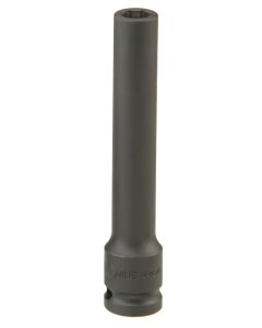Genius Tools 1/2" Extra-Deep Impact Socket, CR-Mo, 1/2" Dr, SKU 4612716