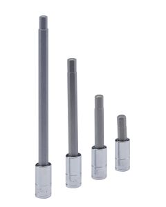 Genius Tools 1/4" Dr. Hex Bit Socket 1/16" 140mmL - SKU 208+3604
