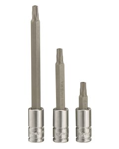 Genius Tools 1/4" Dr. T-25 Pentacle Bit Socket 70mmL - 208+5225