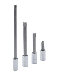 Genius Tools 1/4" Dr. T-9 Tamperproof Star Bit Socket 100mm - 2087509