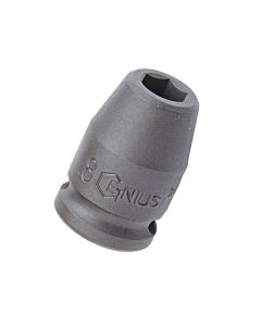 Genius Tools 21mm Impact Socket 3/8" Dr CR-Mo Durable - 343221