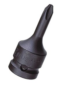 Genius Tools 3/8" Dr. PH.4 Philips Head Driver 60mm - 3476R04