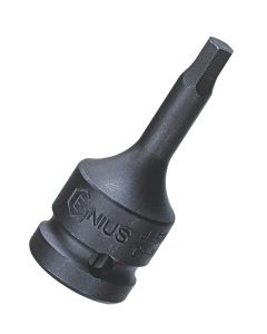 Genius Tools 16mm Hex Head Driver, 1/2" Dr, 60mmL, Steel - 446016