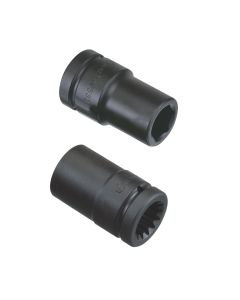 Genius Tools 15/16" Deep Impact Socket, #5 Spline Dr, CR-Mo, 569530