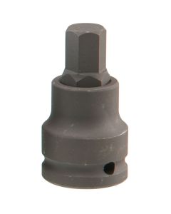 Genius Tools 1-1/4" Hex Bit Socket, 1" Dr, Durable Steel - 827+3980