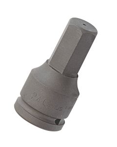 Genius Tools 30mm Hex Head Driver, 1" Dr, Durable Steel - 849830