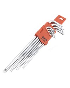 Genius Tools 10pc Tamperproof Star Key Set, S2 Steel, SK-010TS