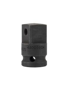 Genius Tools 1/2" Dr. Impact Adapter CR-Mo w/Pin Hole - SKU 480066CM