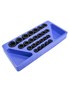 Genius Tools 25 Piece 1/2" Dr. Metric Impact Socket Set - TF-425M