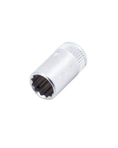 Genius Tools 10mm Hand Socket, 1/4" Dr, 12-Point, Steel - SKU 232510
