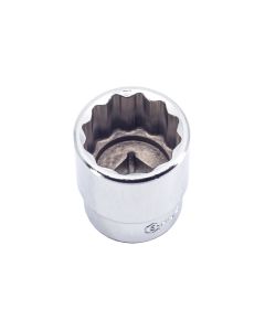Genius Tools 21mm 12-Point Hand Socket, 1/2" Dr, Steel - SKU 433821