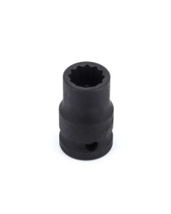 Genius Tools 1/2" Dr. 13mm Thin Wall Impact Socket (12-Point) (CR-Mo) - 453813