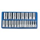 22-Piece SAE Deep Socket Set - Genius Tools DS-422S