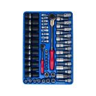 Versatile 57-Piece Swivel & Bit Socket Set - MS-057M
