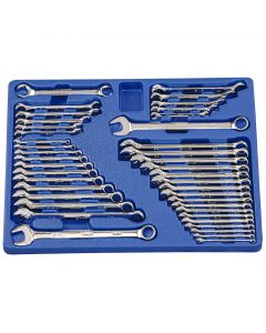 Genius Tools 41 Piece Metric & SAE Combination & Flare Nut Wrench Set - MS-041MS