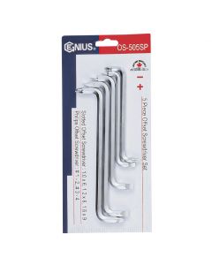 Genius Tools 5 Piece Slotted & Philips Offset Screwdriver Set - OS-505SP