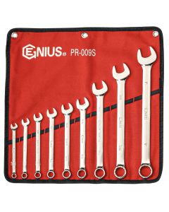 Genius Tools 9 Piece SAE Combination Wrench Set (Mirror Finish) - PR-009S
