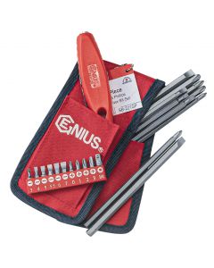 Genius Tools 21 Piece Slotted & Philips Screwdriver Bit Set - SB-221SP