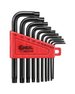 Genius Tools 10 Piece Star Key Wrench Set - SK-010S
