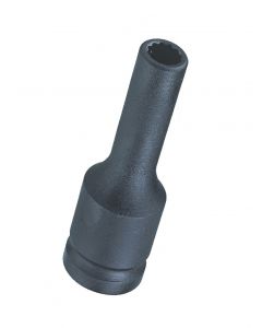 Genius Tools 1/2" Dr. 8mm Deep Thin Wall Impact Socket (12-Point) (CR-Mo) - 448508