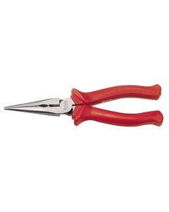 Genius Tools Chain Nose Pliers with Cutter w/plastic handle, 200mmL - 550804D