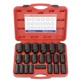 Genius Tools 1/2 Dr - 445210 CR-Mo 10mm Semi-Deep Thin Wall Impact Socket Genius Tools 1/2 Dr - 445210 CR-Mo 10mm Semi-Deep Thin Wall Impact Socket