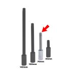 Genius Tools 1/4" Dr. T-10 Tamperproof Star Bit Socket 70mmL - 208+7310