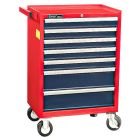 26 Genius Tools Roller Cabinet - 7 Drawer Storage