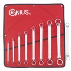 Premium SAE Offset Ring Wrench Set - 8 Piece Mirror Finish