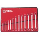 13-Piece Metric Offset Ring Wrench Set - Mirror Finish