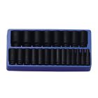 22-Piece SAE Deep Impact Socket Set - CR-Mo Quality